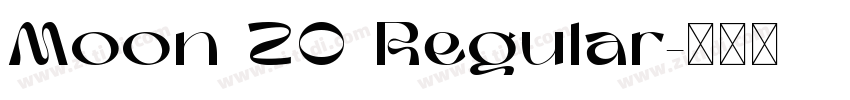 Moon 20 Regular字体转换
